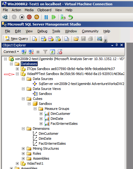 SSAS DB published by PowerPivot for SharePoint